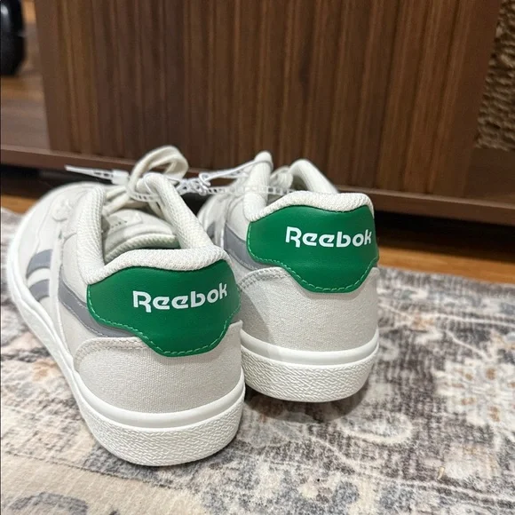 Reebok Kids Sneakers - Cream and Gray with Green Accents - Picture 5 of 5